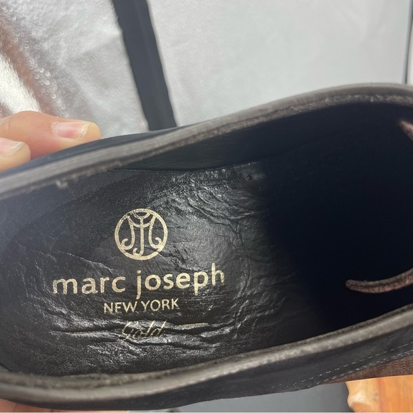 Marc Joseph Mens Dowing St Black Nubuck/Brown Oxford Dress Shoe Size 10 Medium main image 8